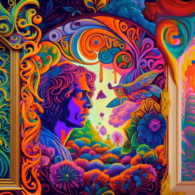 AI Psychedelic Garden #12