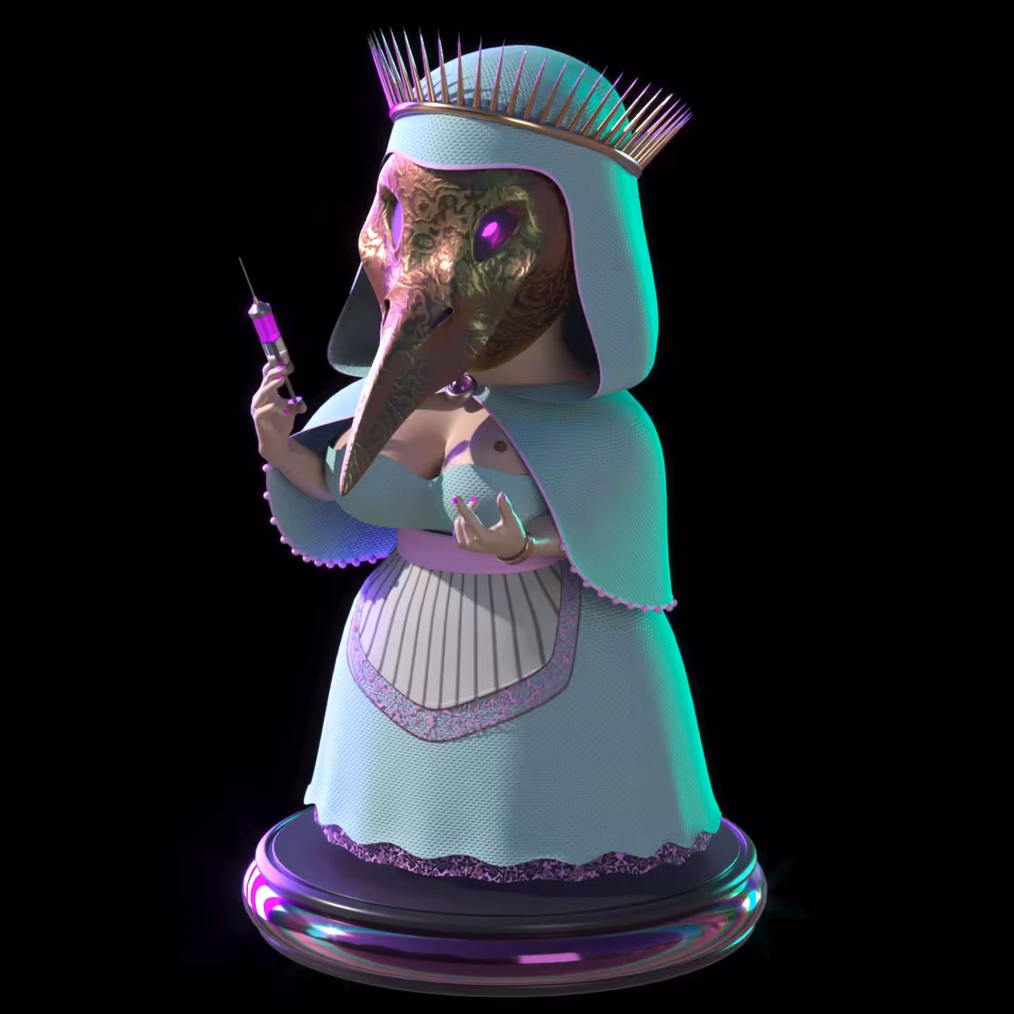 Hot-Doc Azure Queen