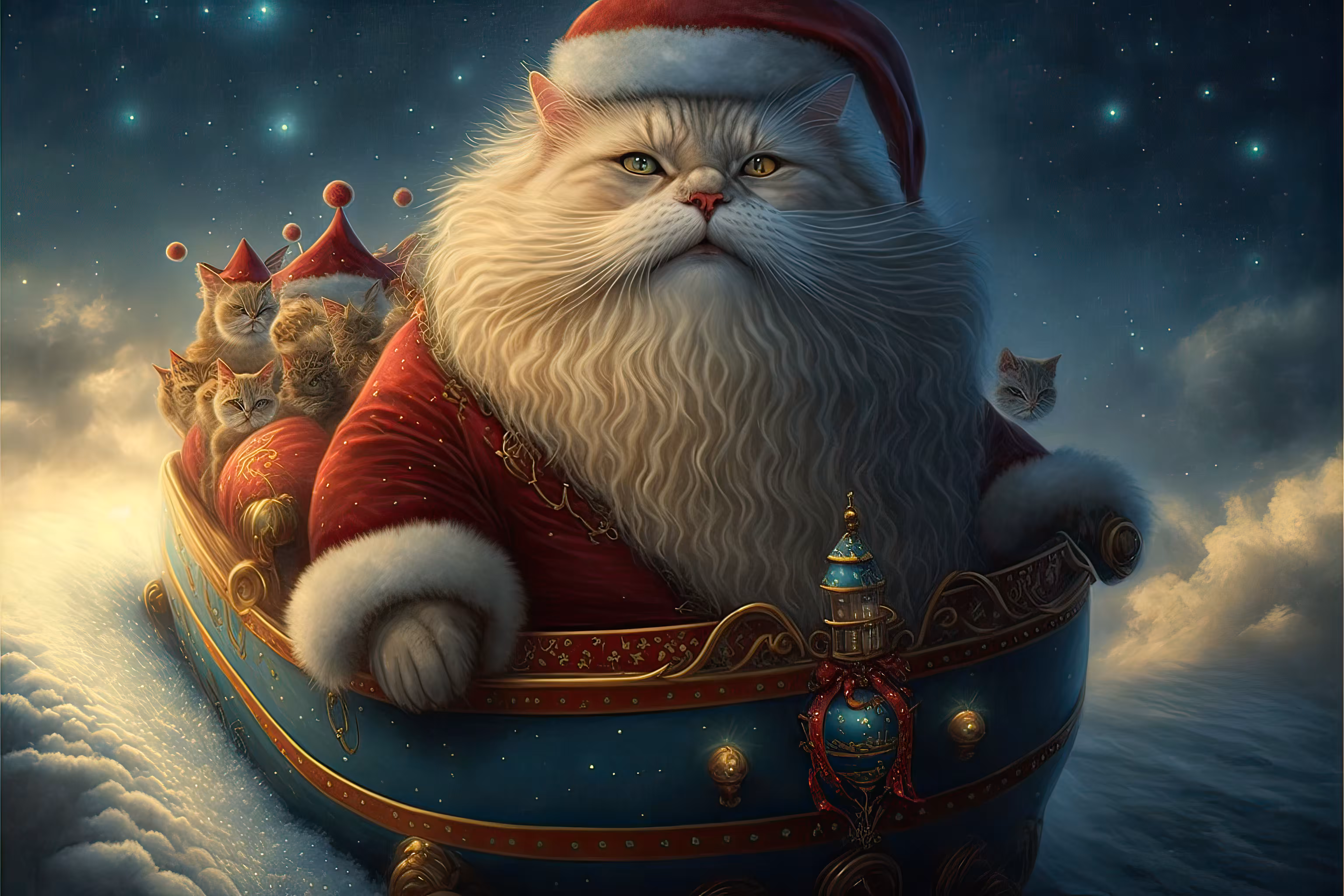 The Santa Cat