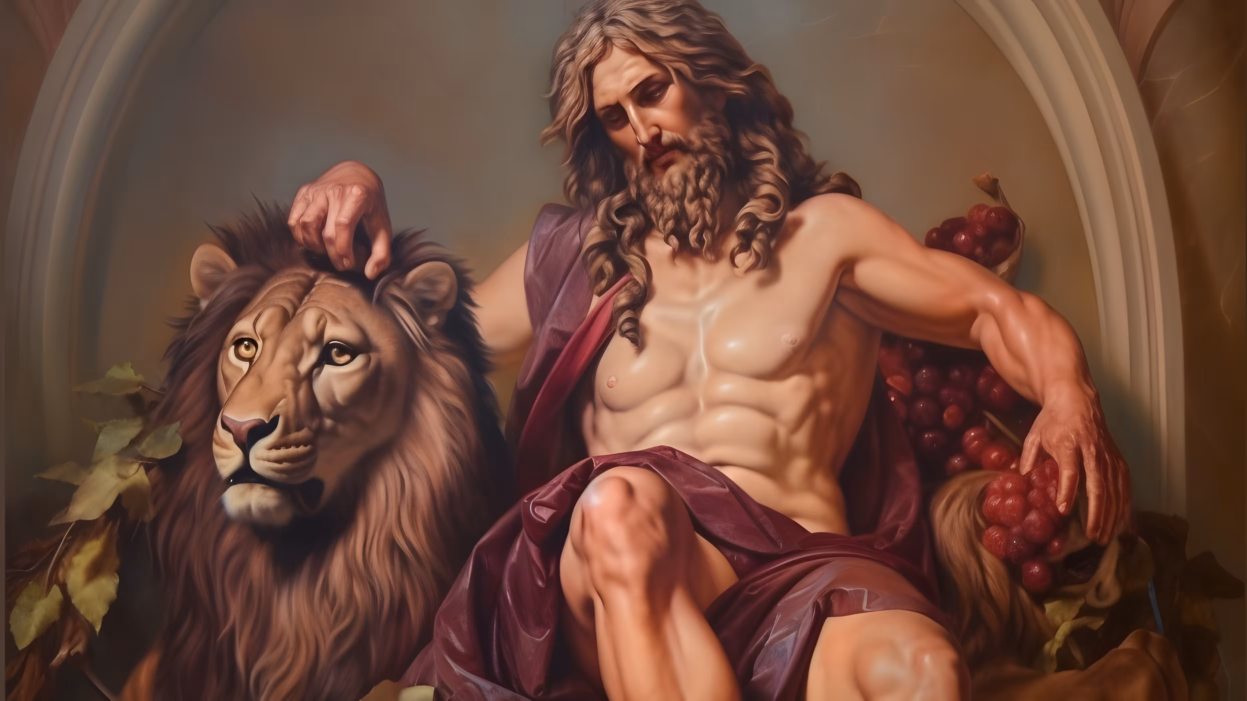 "Divine Pantheon: Gods of Ancient Greece": "Dionysus the God of wine, fertility, and revelry"