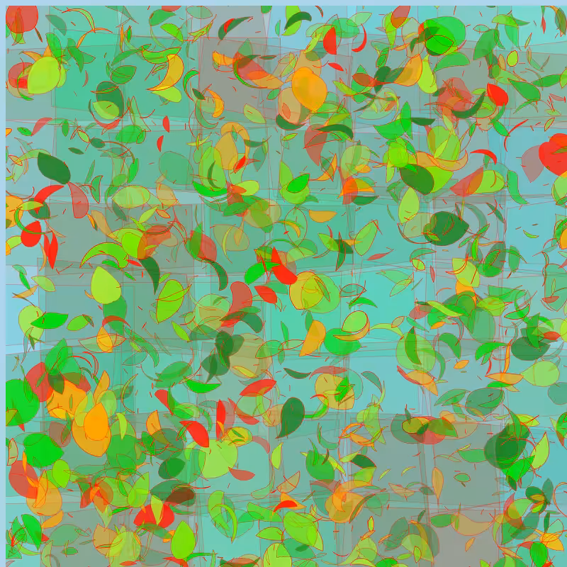 Leaves and glasses #25