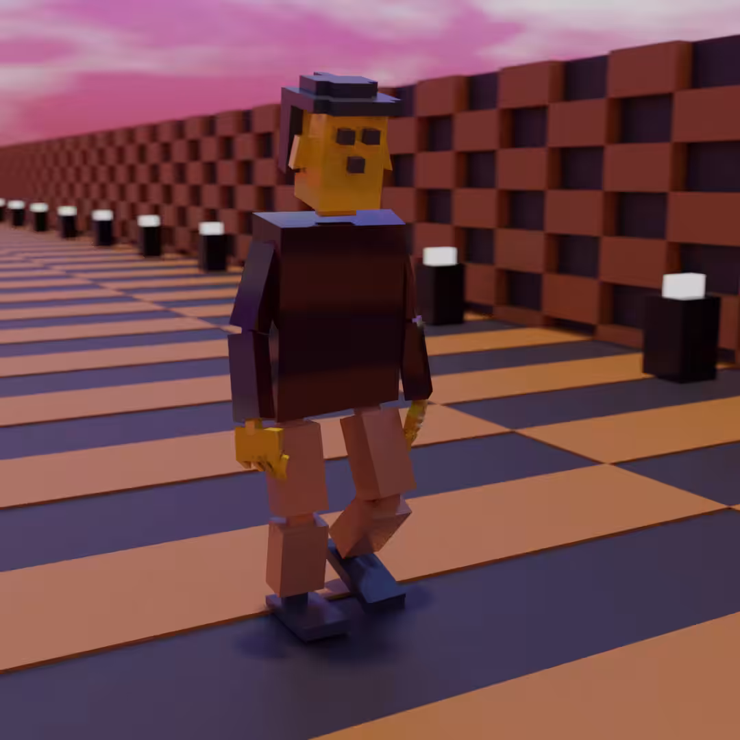 Voxel Walker Punk #0003
