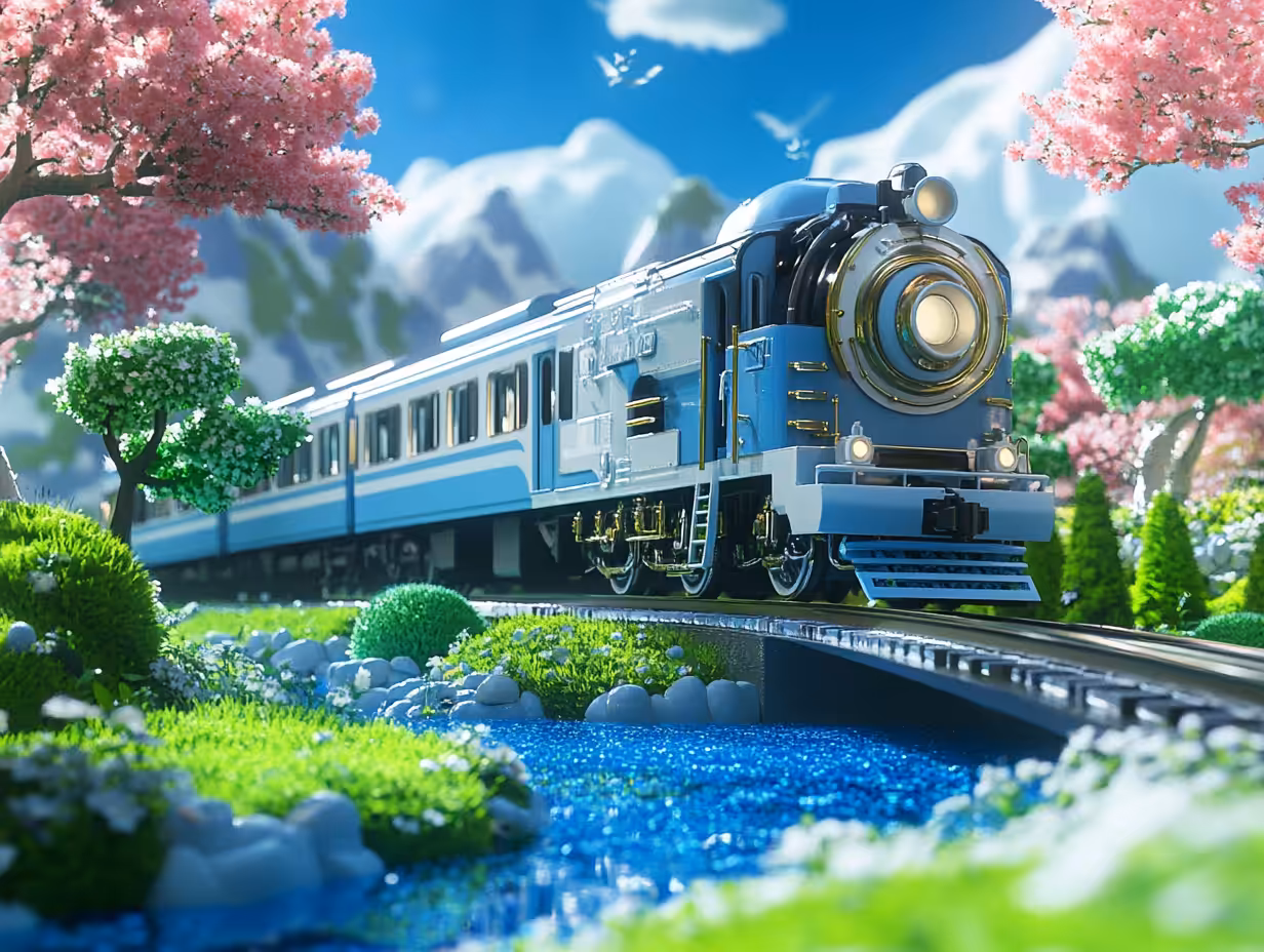 Everyone on board!🚅