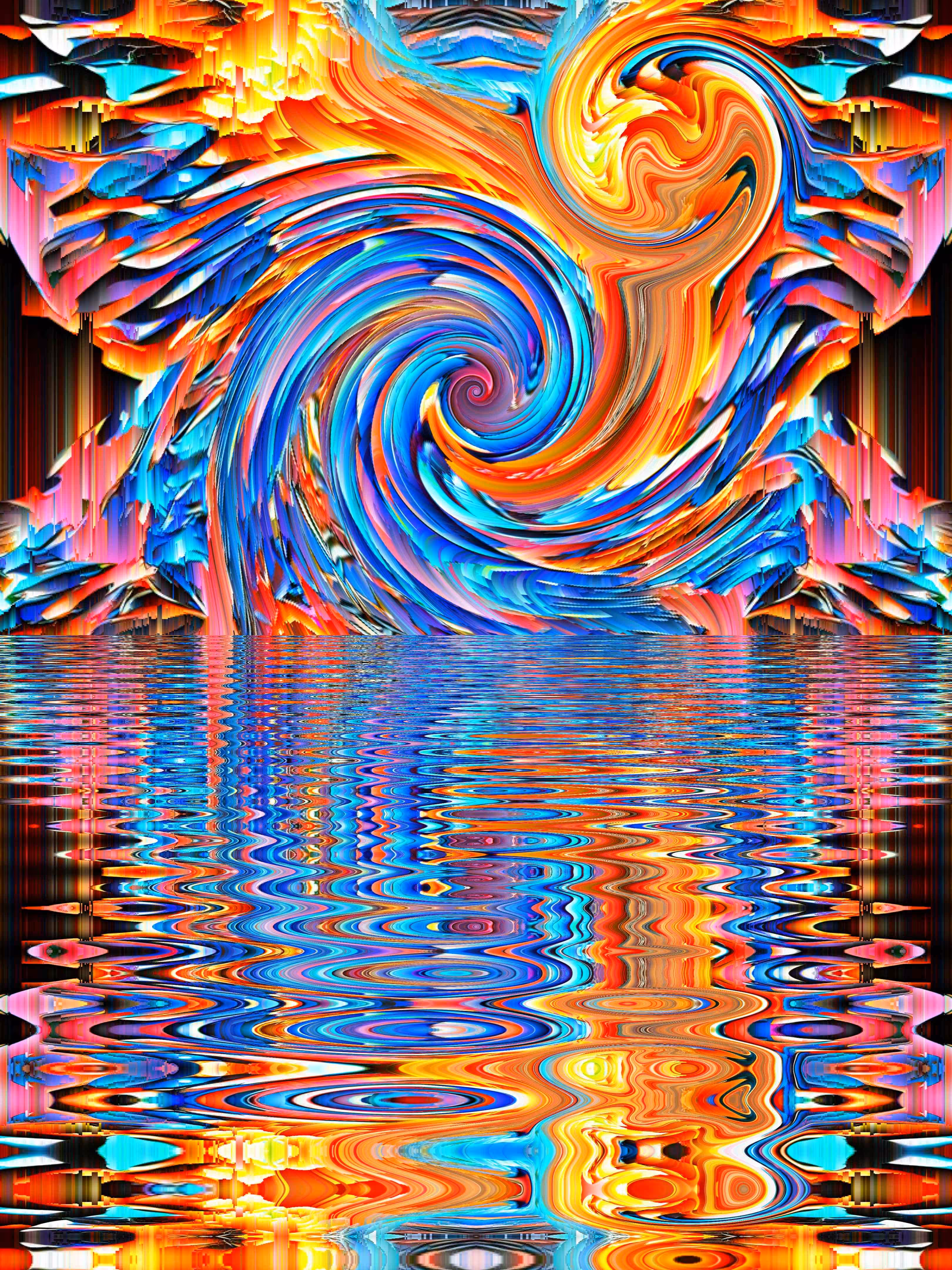 Rainbow Swirl Wave 
