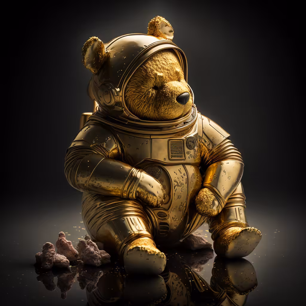 WINNIE THE POOH THE ASTRONAUT 