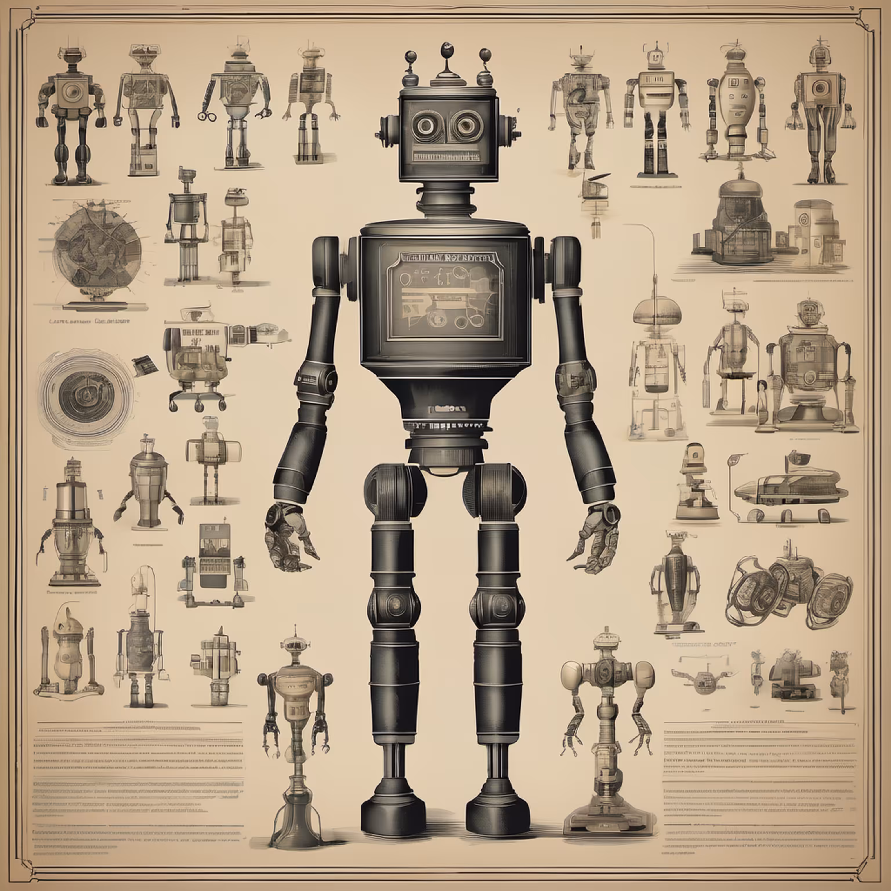 STUDIES ON ROBOTS - 19TH CENTURY #15