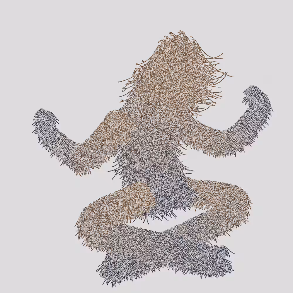 Hairy Thing - Cross Sitting