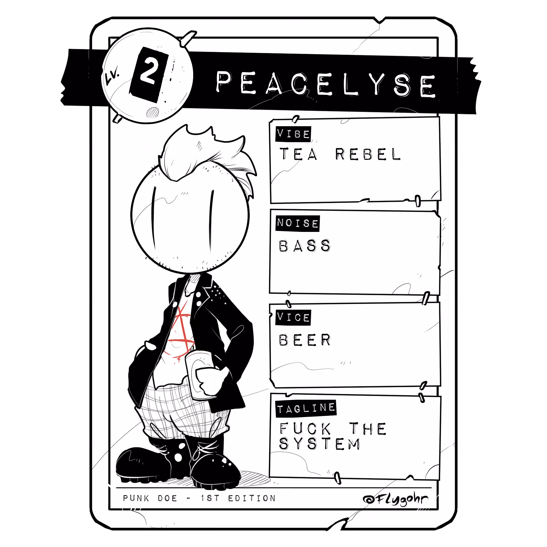 Lv. 28 PEACELYSE | CUSTOM PUNK DOE #25