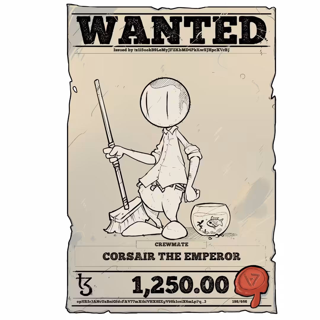 CORSAIR THE EMPEROR | TEZOS PIRATE 198/666