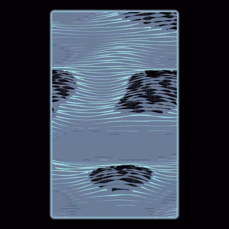 Topographic Playing Card #6
