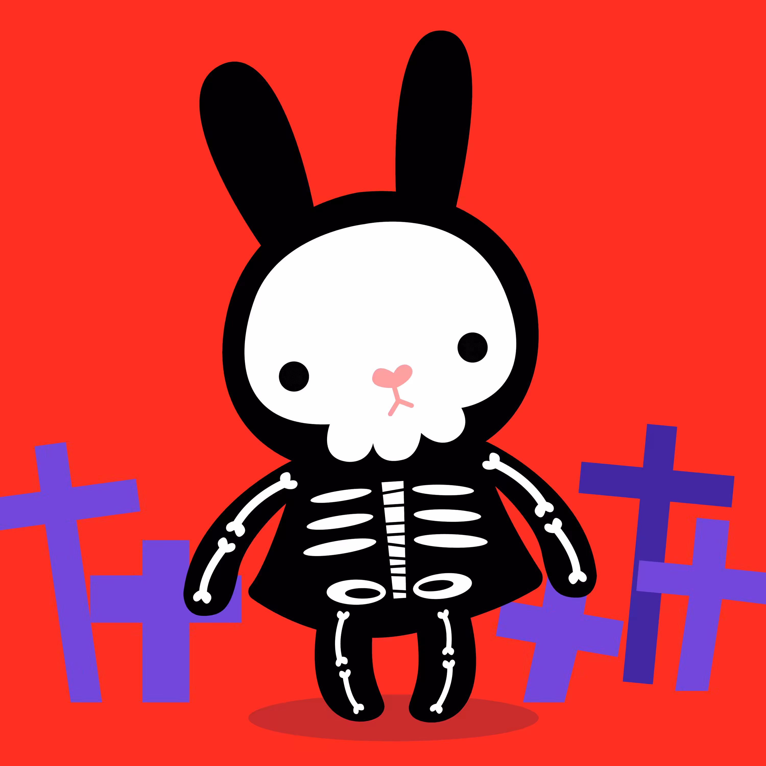 The moody Skellington bunn