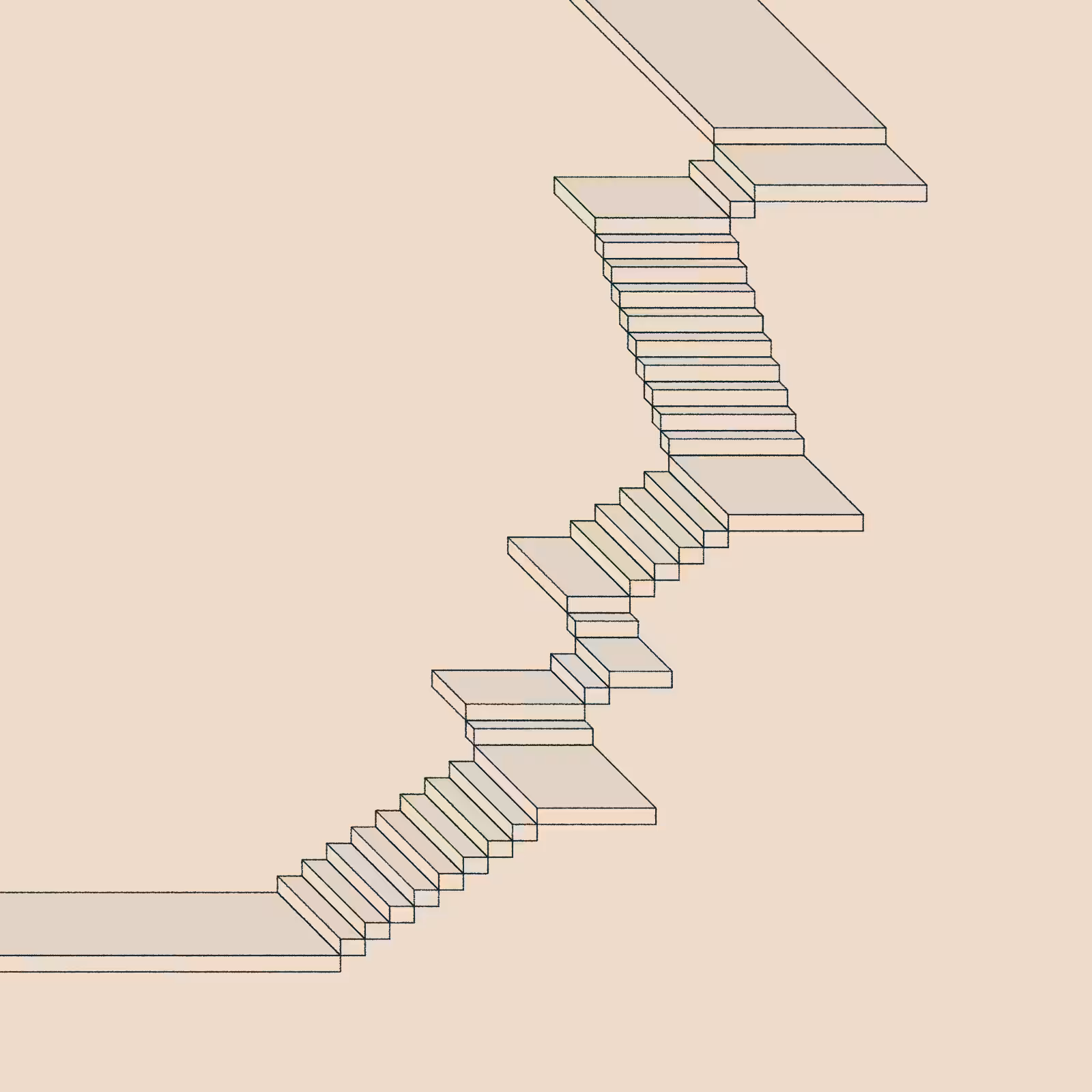 Stairs in a room #2