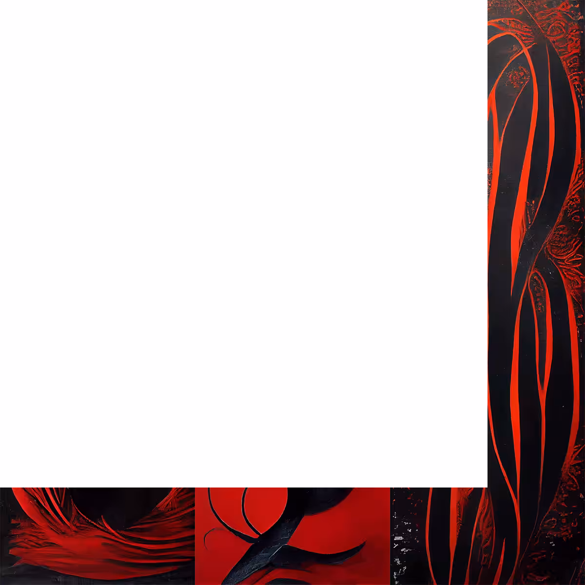 AI Red Calligraphy #7