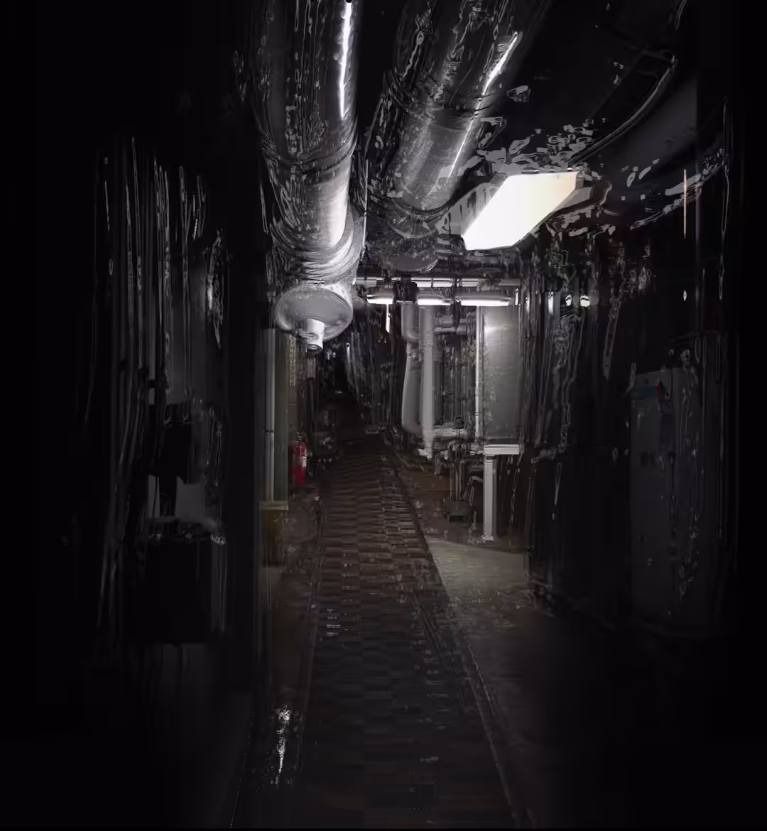 down the hall