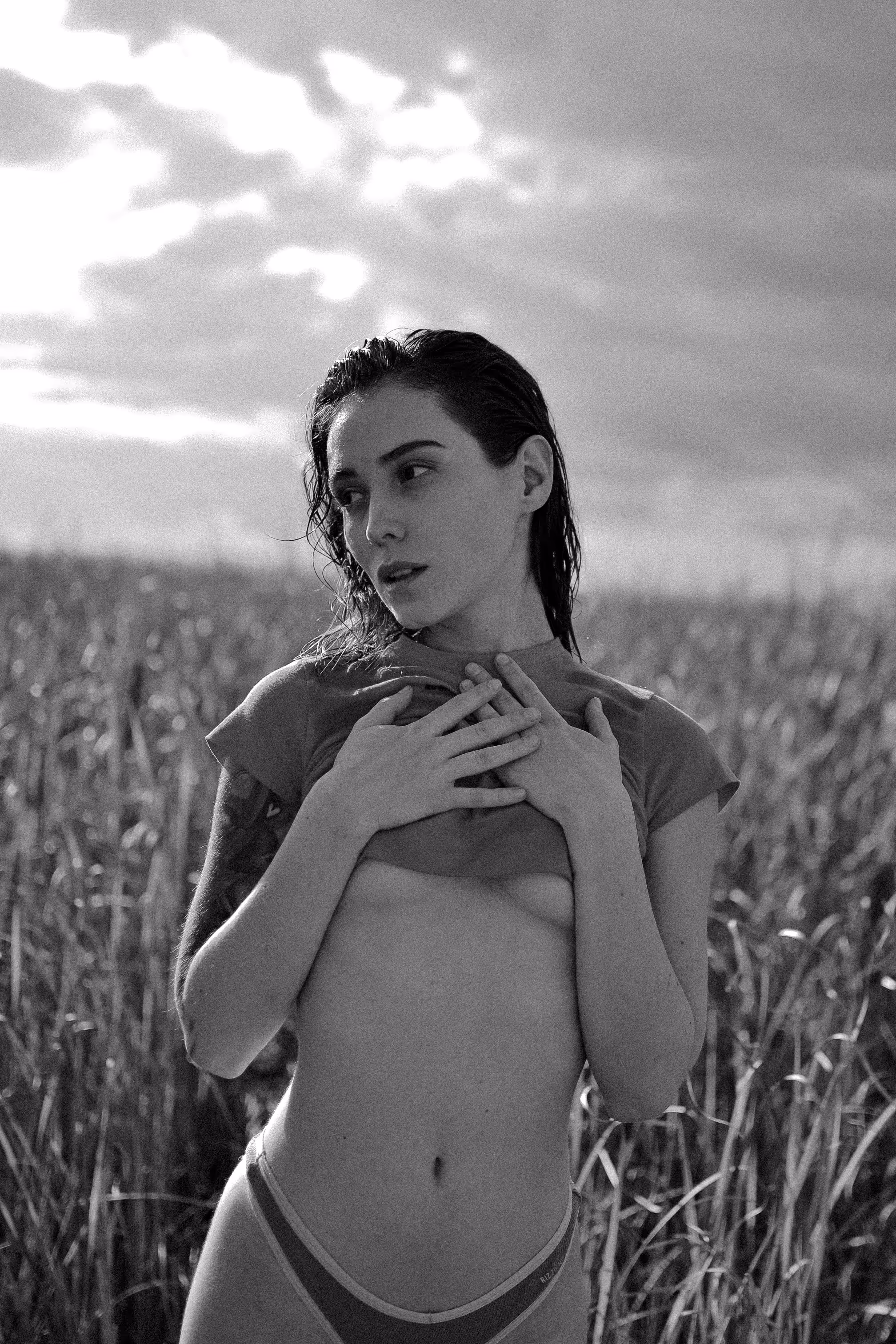 In a summer field