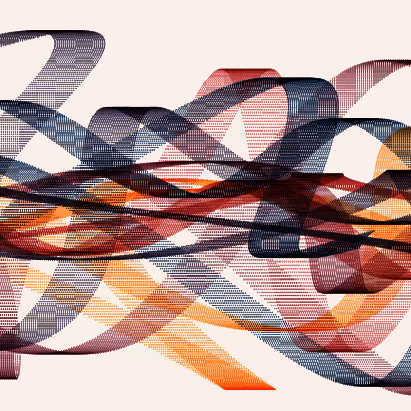 Ben Day Ribbons #14