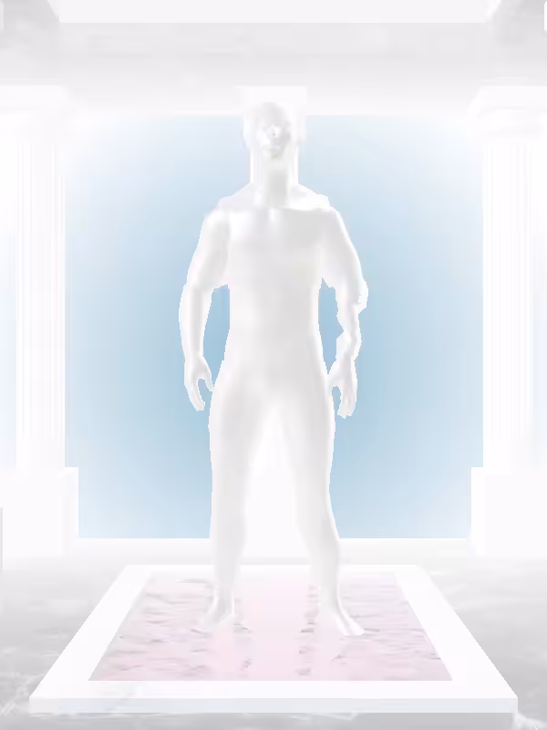 HeavenComputer: The Indifferent Glitter Bluish Gold Man #5980