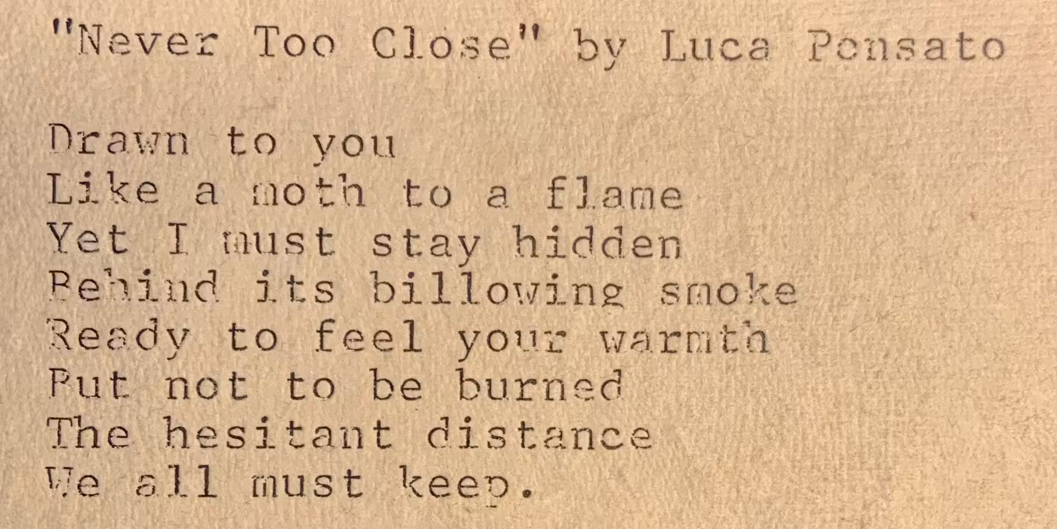 Luca’s Poems