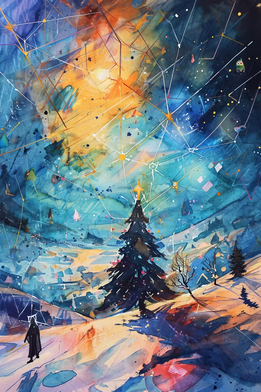 In the snowy lands