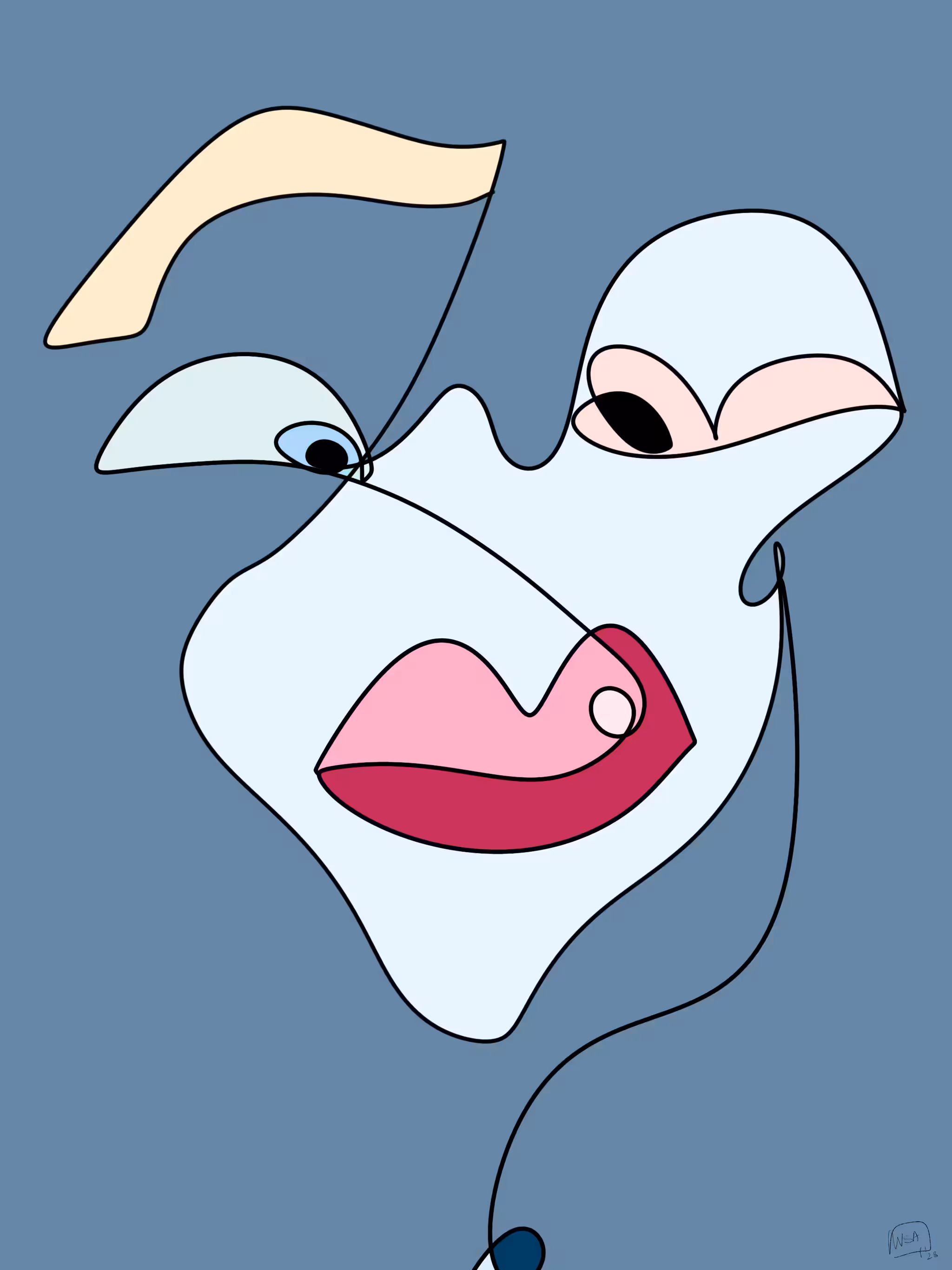 Minimalistic Face 010 - Face Of Arts