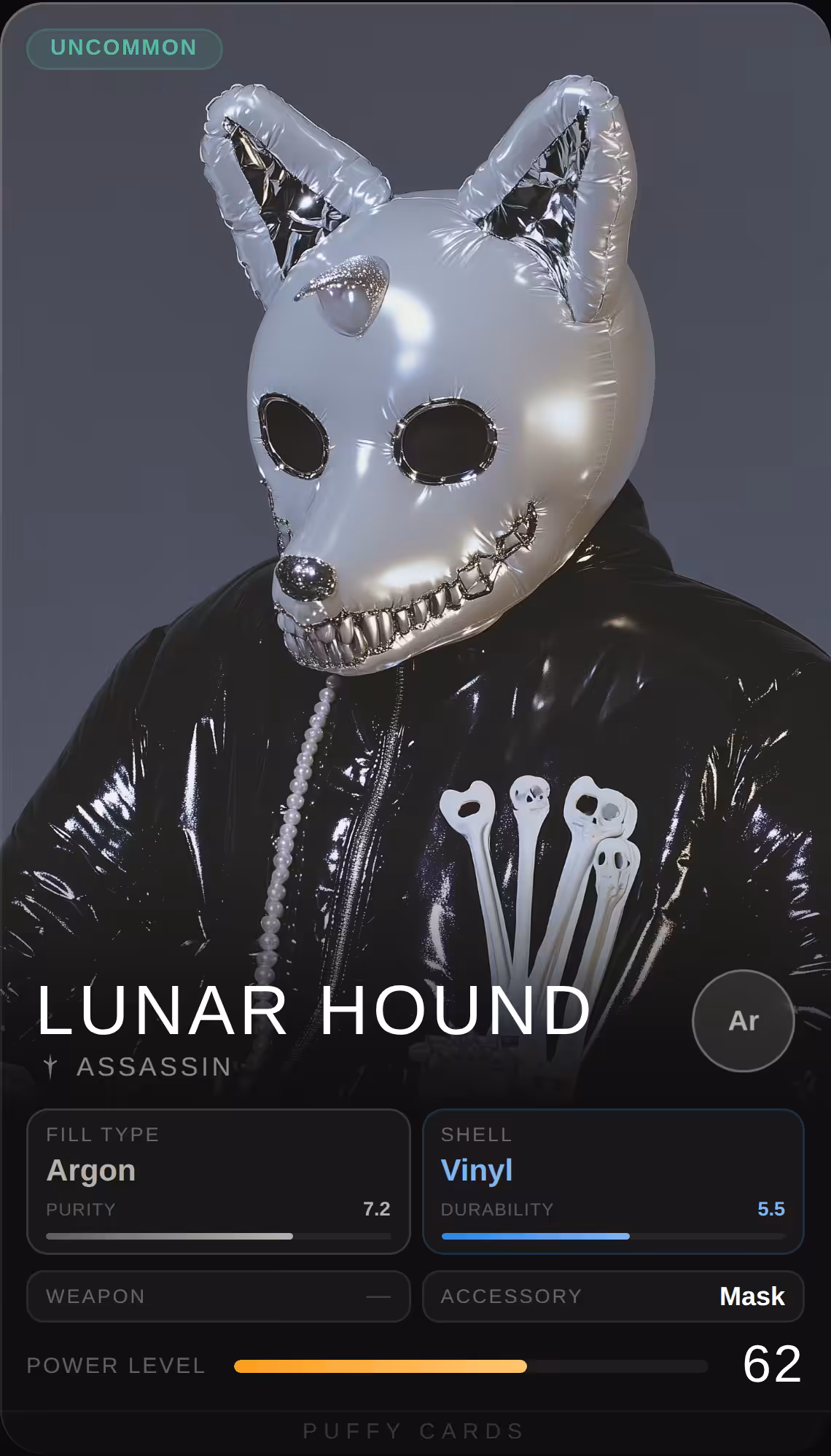 Puffy Cards: Lunar Hound