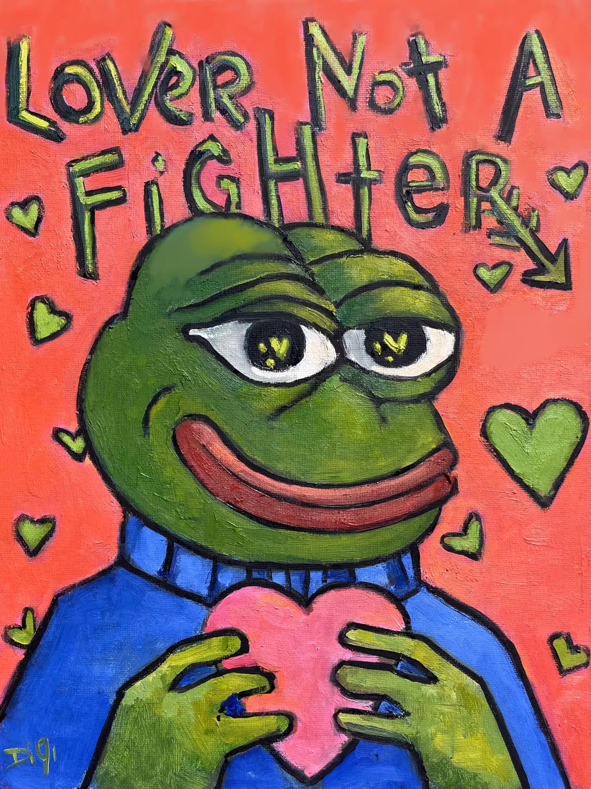 Pepe Lover Not a Fighter