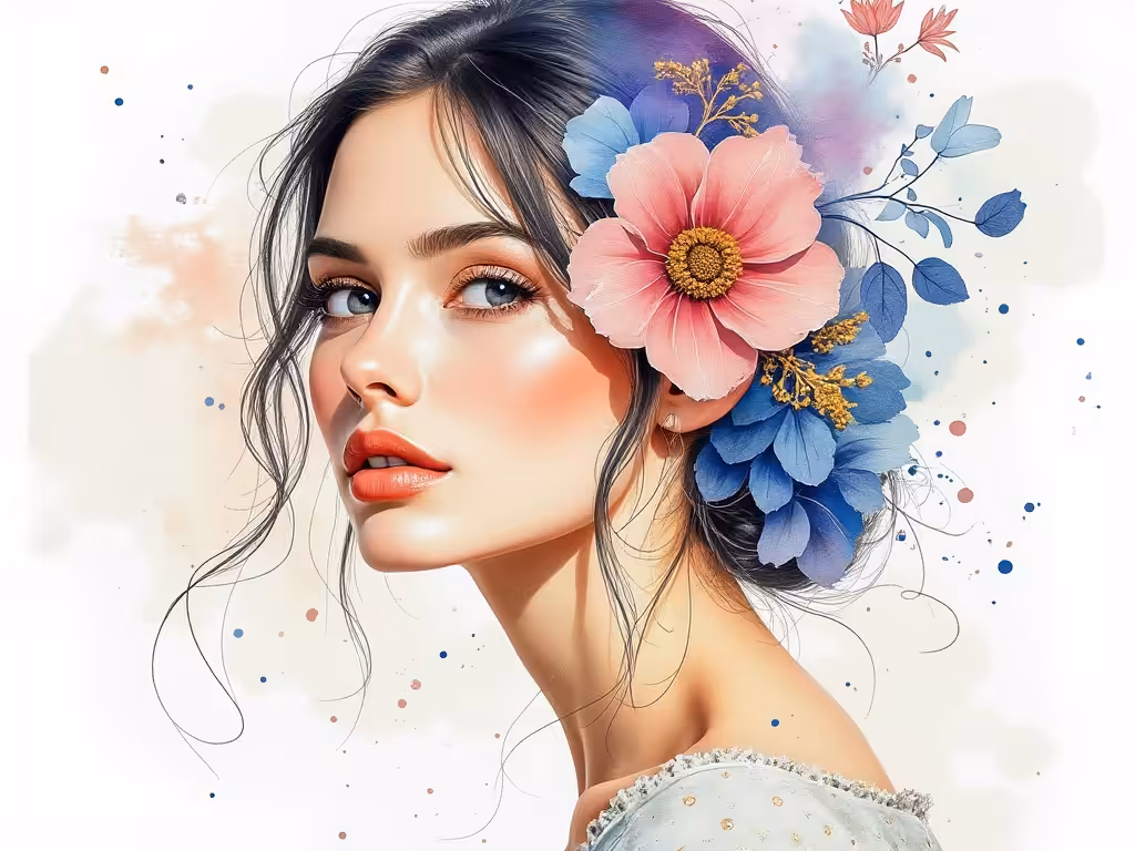 Flower water woman