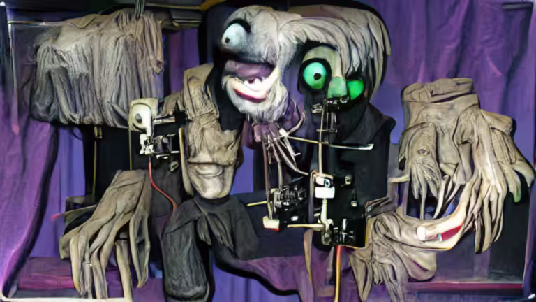 Animatronic creepy ghoul puppet (pixray_genesis)