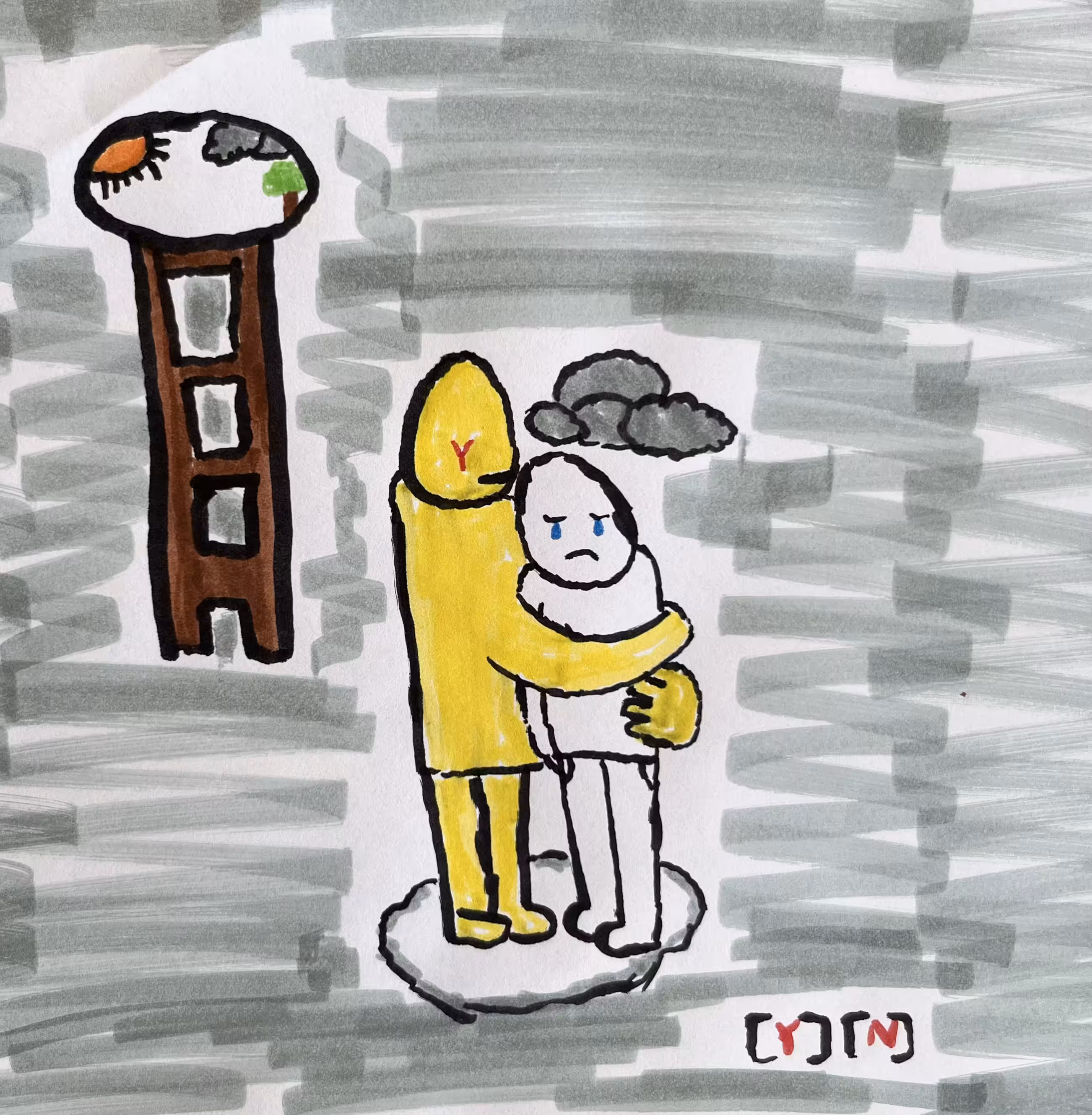 Almost everyday doodles: Somewhere in the silence