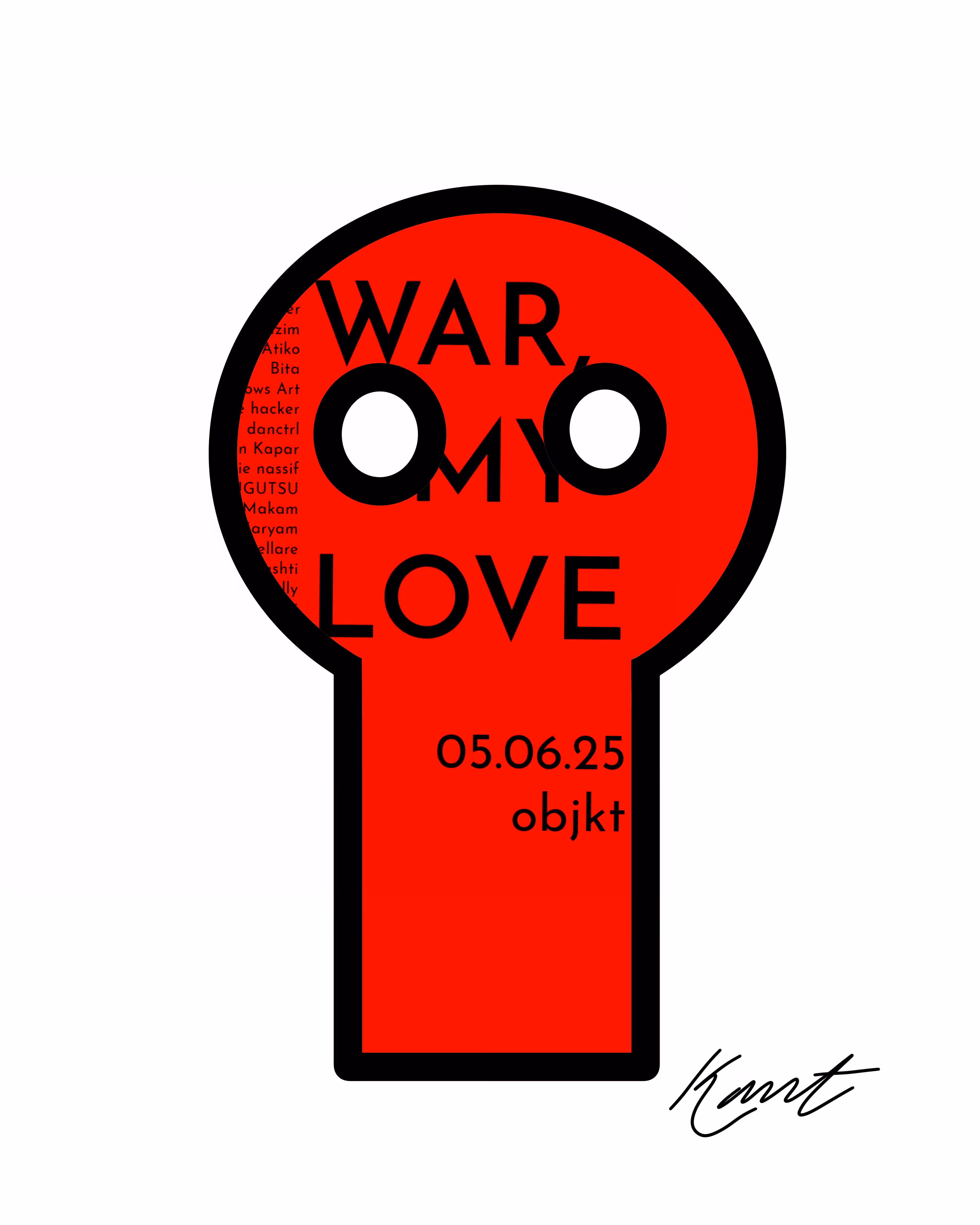 War, My Love invitation 
