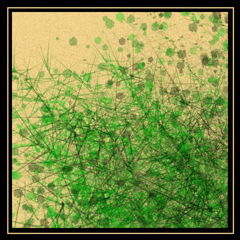 Abstract painting - vegetation #30