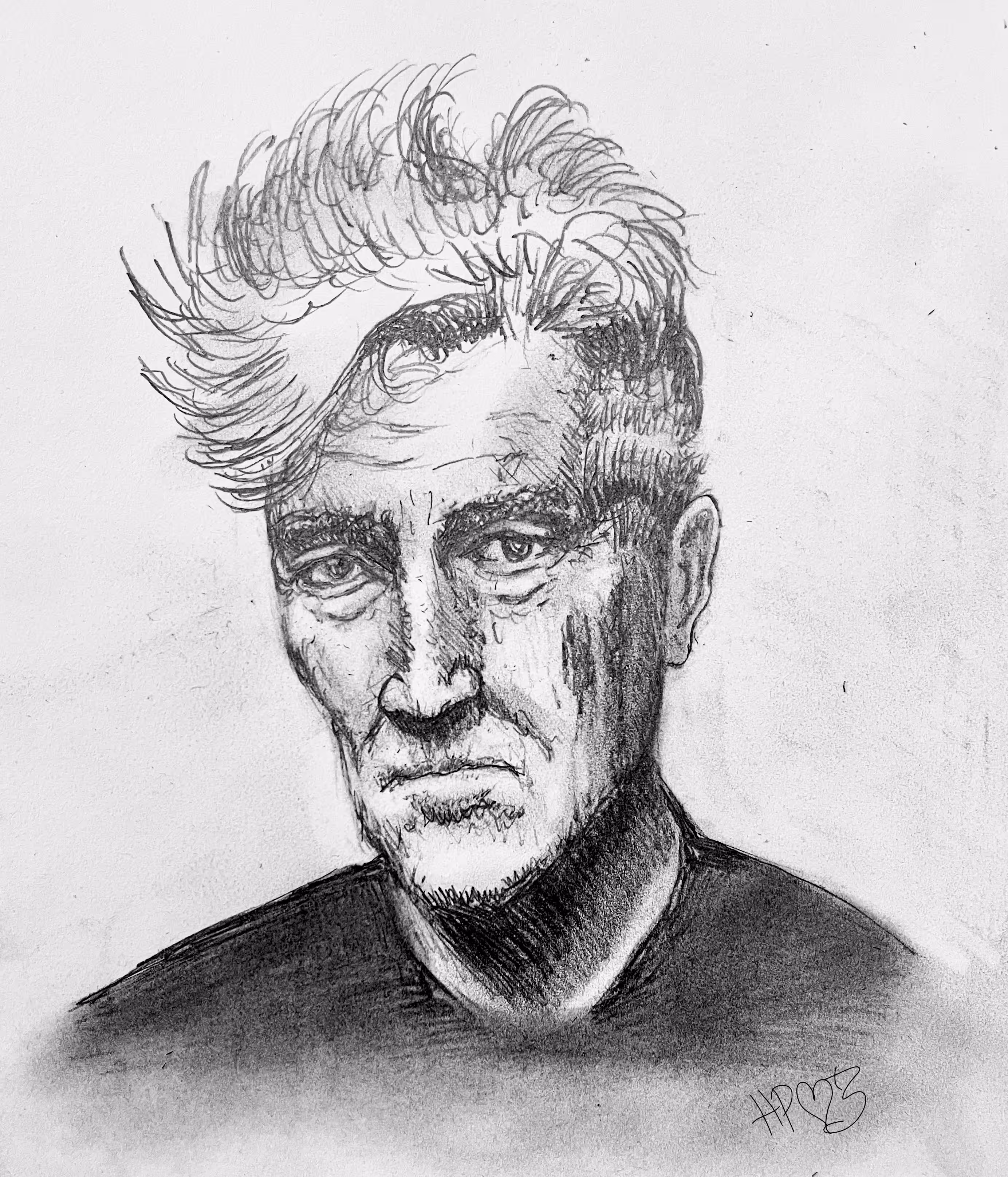 1/1 Pencil Sketch - "David Lynch"
