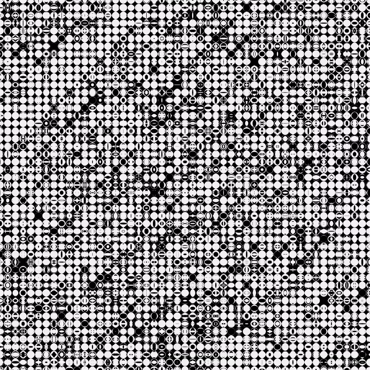ElementaryCellularAutomatonMadeOfEllipses #108