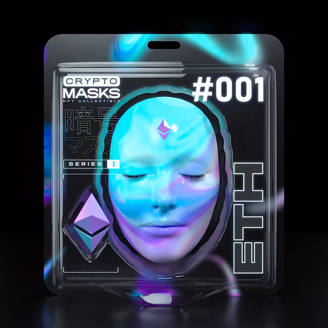 CRYPTO MASKS - Series 1 - #001 - ETH