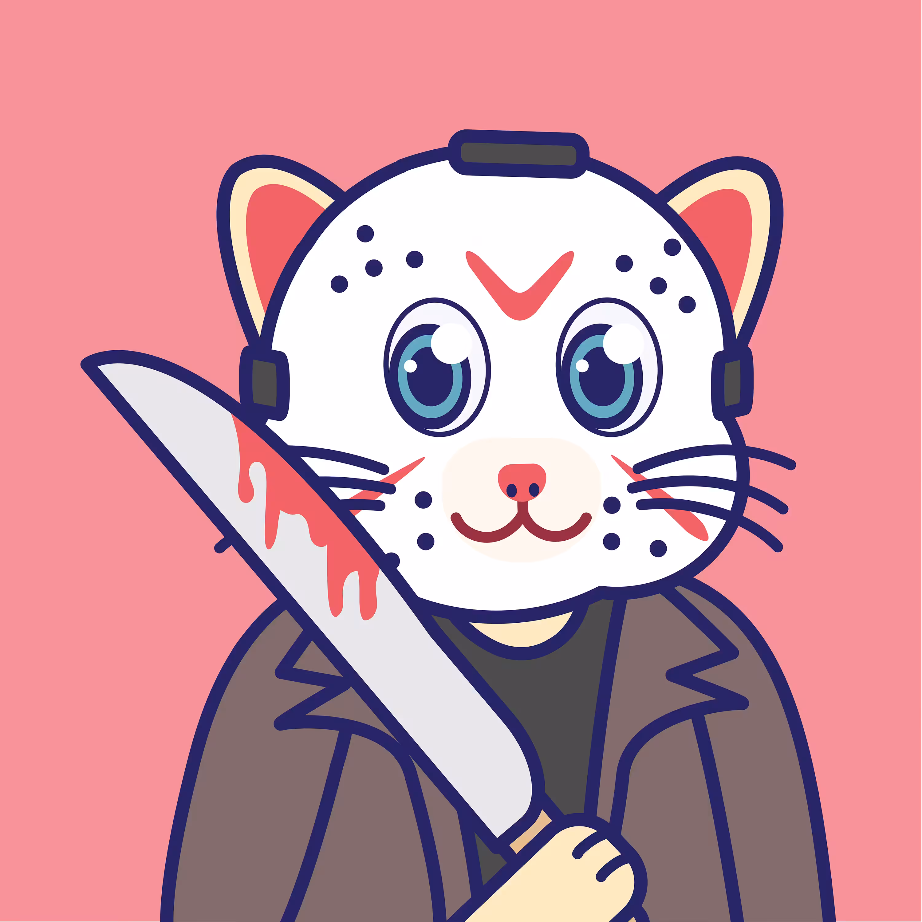 Kiddy Cat Halloween Series | Jason Voorhees