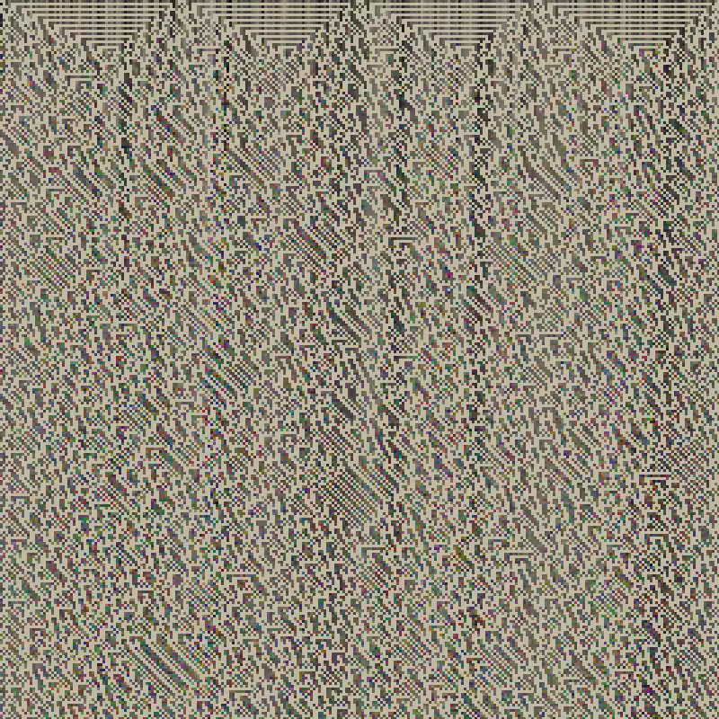 Colored Elementary Cellular Automaton #55