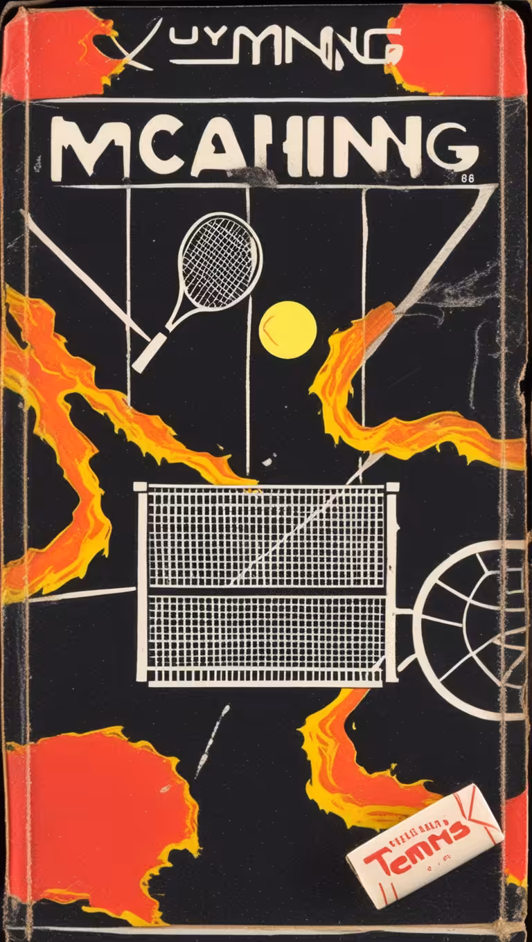 WYOMING MACHINE TENNIS MATCHBOOK