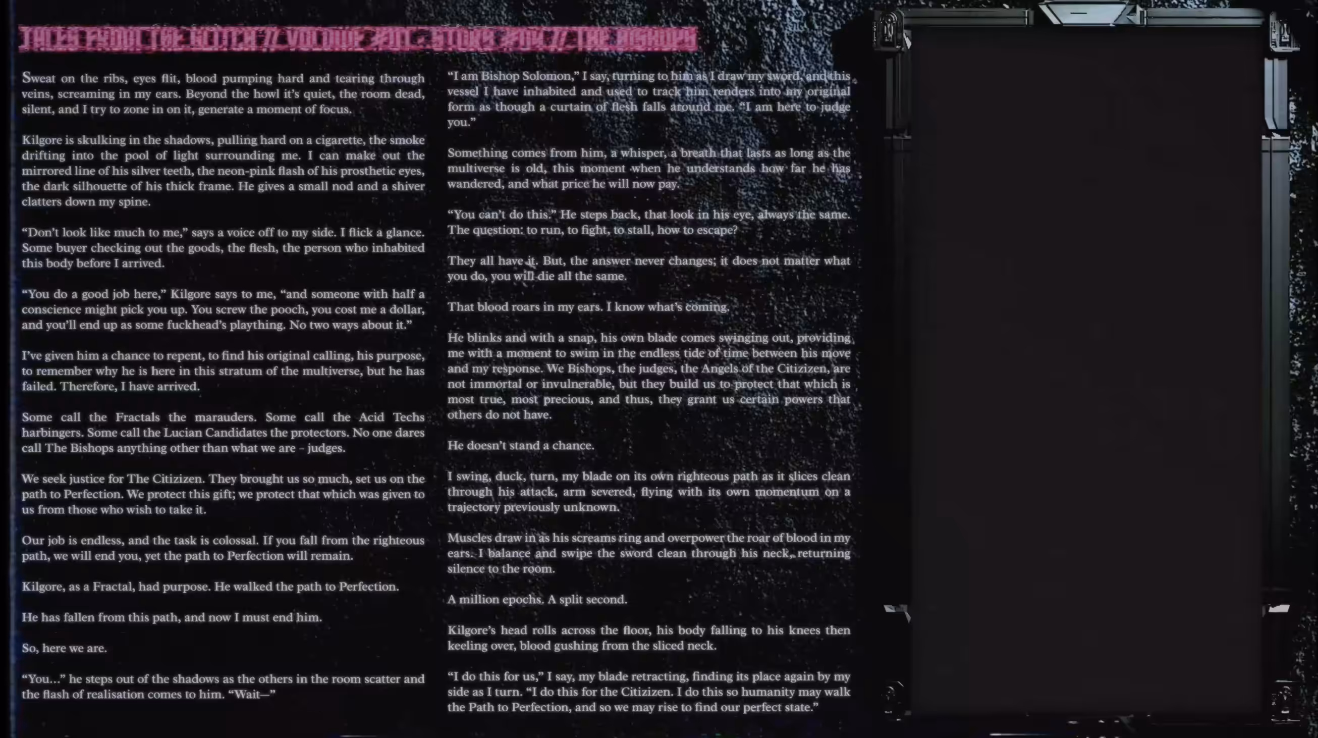 Volume #01 - Story #04 - The Bishops