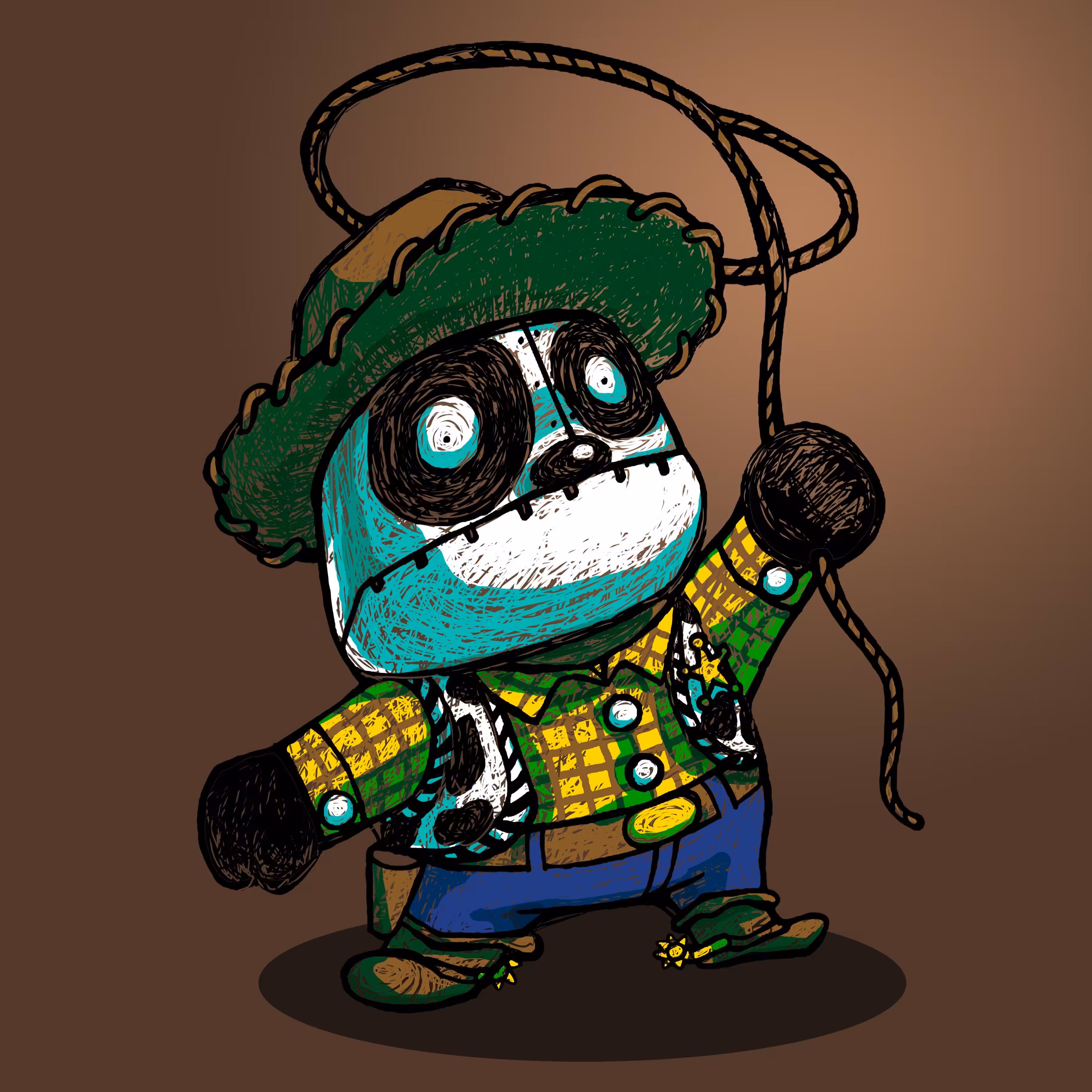 Papado in a Woody suit