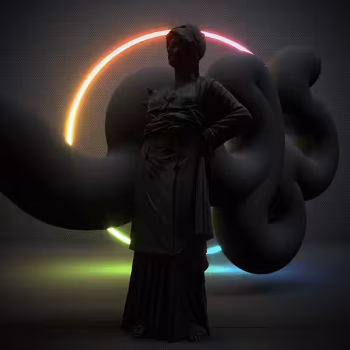 Dark Glass Series: Neon Sculpture