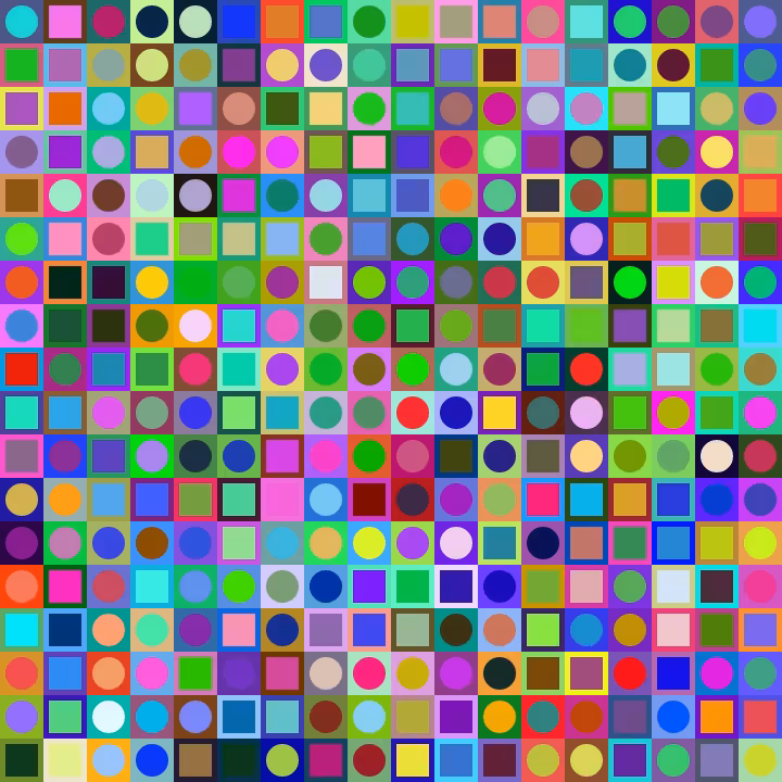 Square Dot Composition #77
