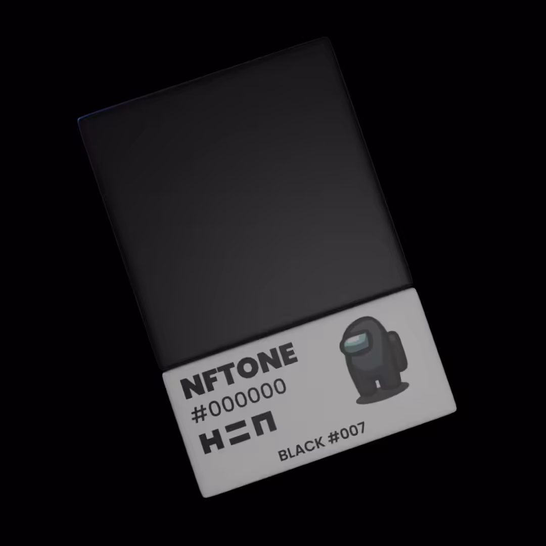 NFTONE - Black - #007 - H=N Mixable Swatches Collection