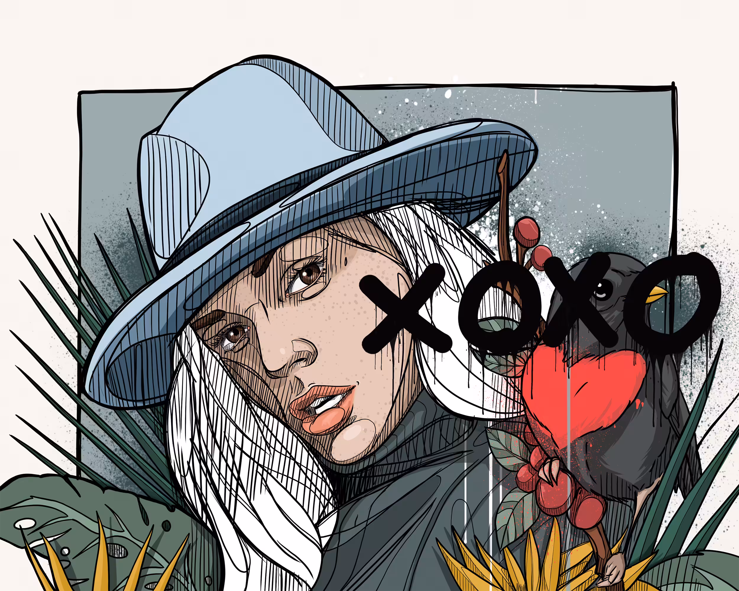 XOXO & a Black Bird