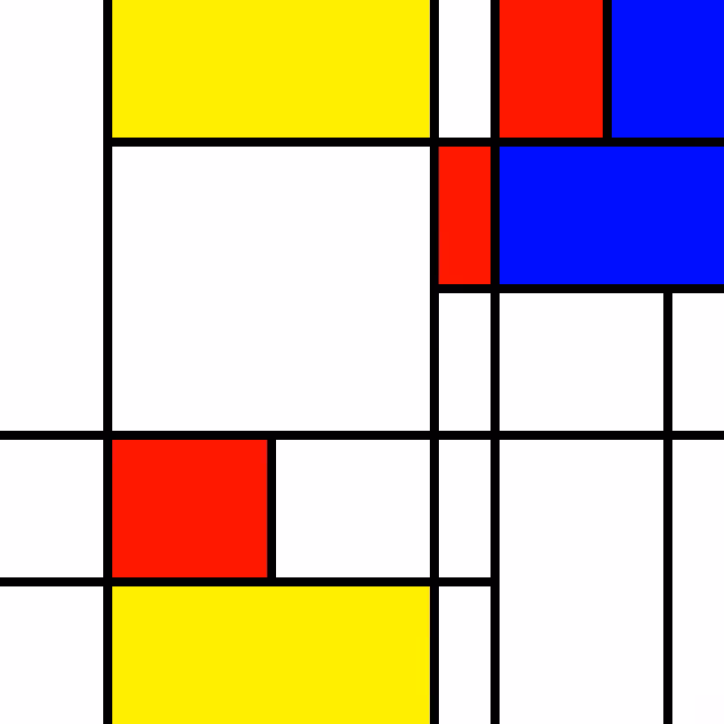 compositioninredblueandyellow.art, (NFT) #125