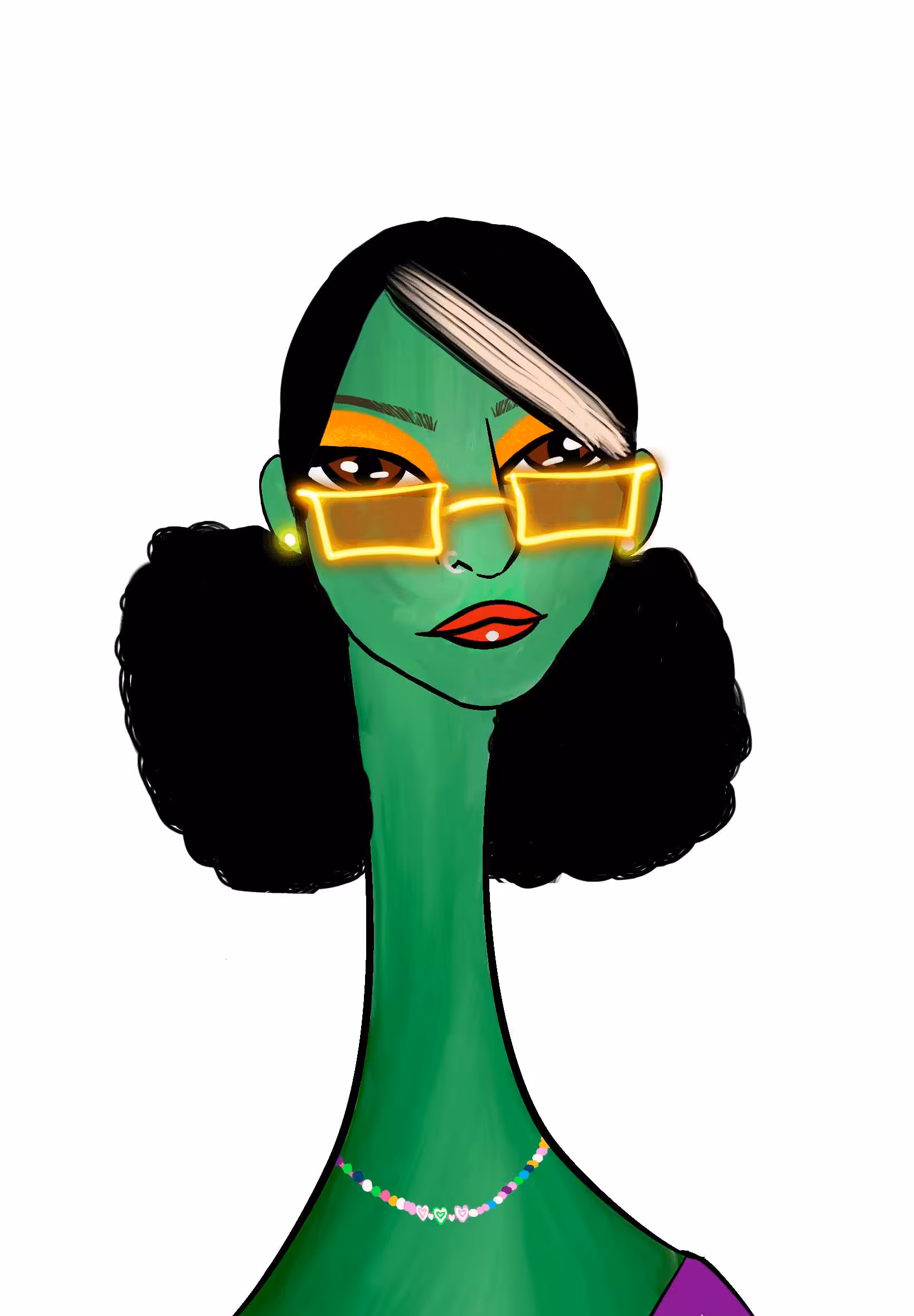Long Neckie Lady #314