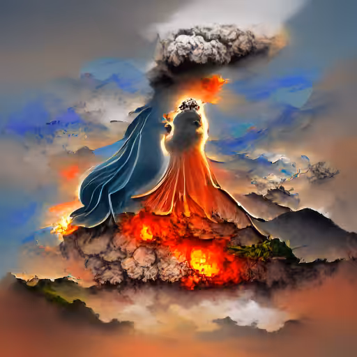 THE SKY GODDESS AND THE VOLCANO