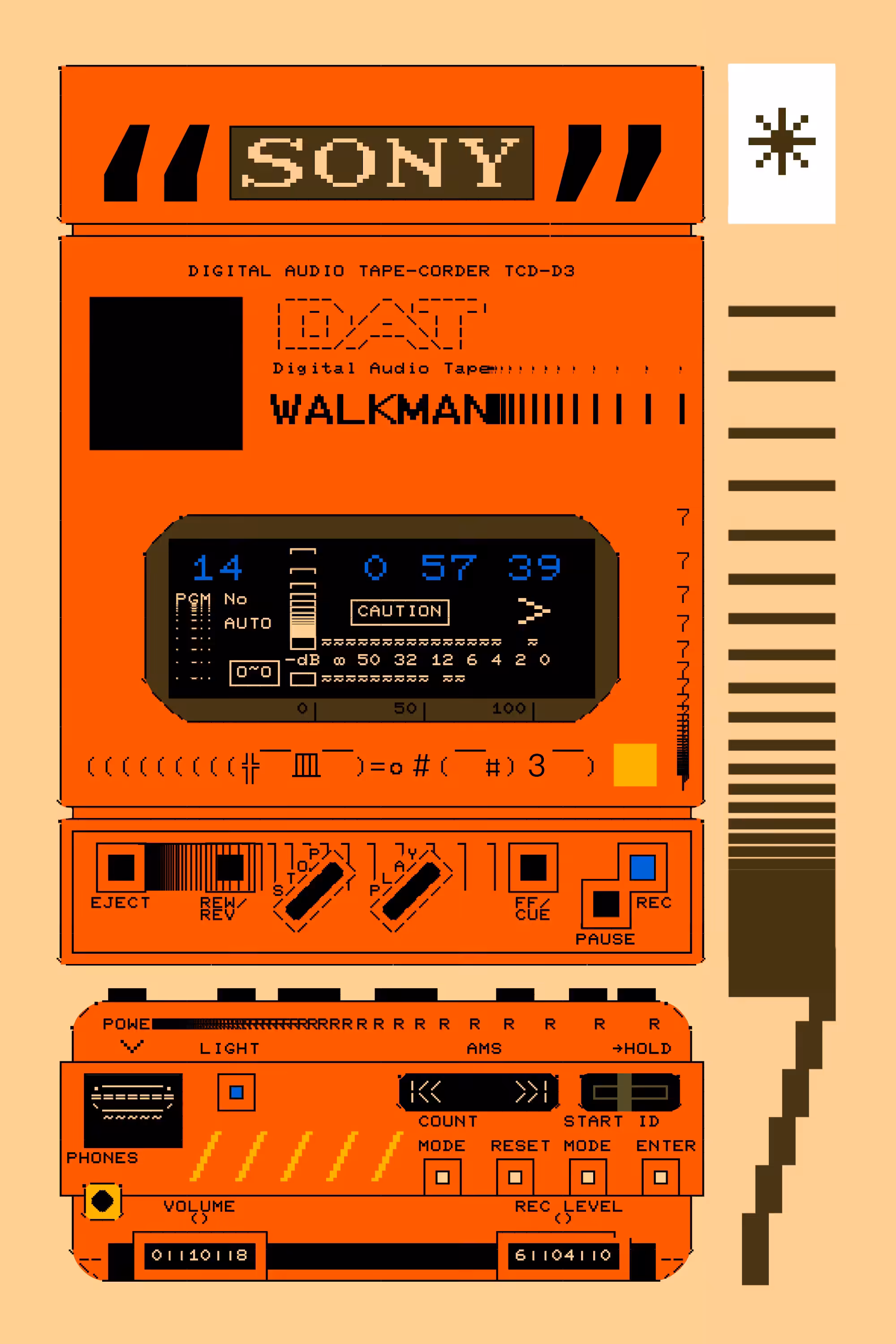 DCNSTRCTD: Sony Walkman TCD-D3
