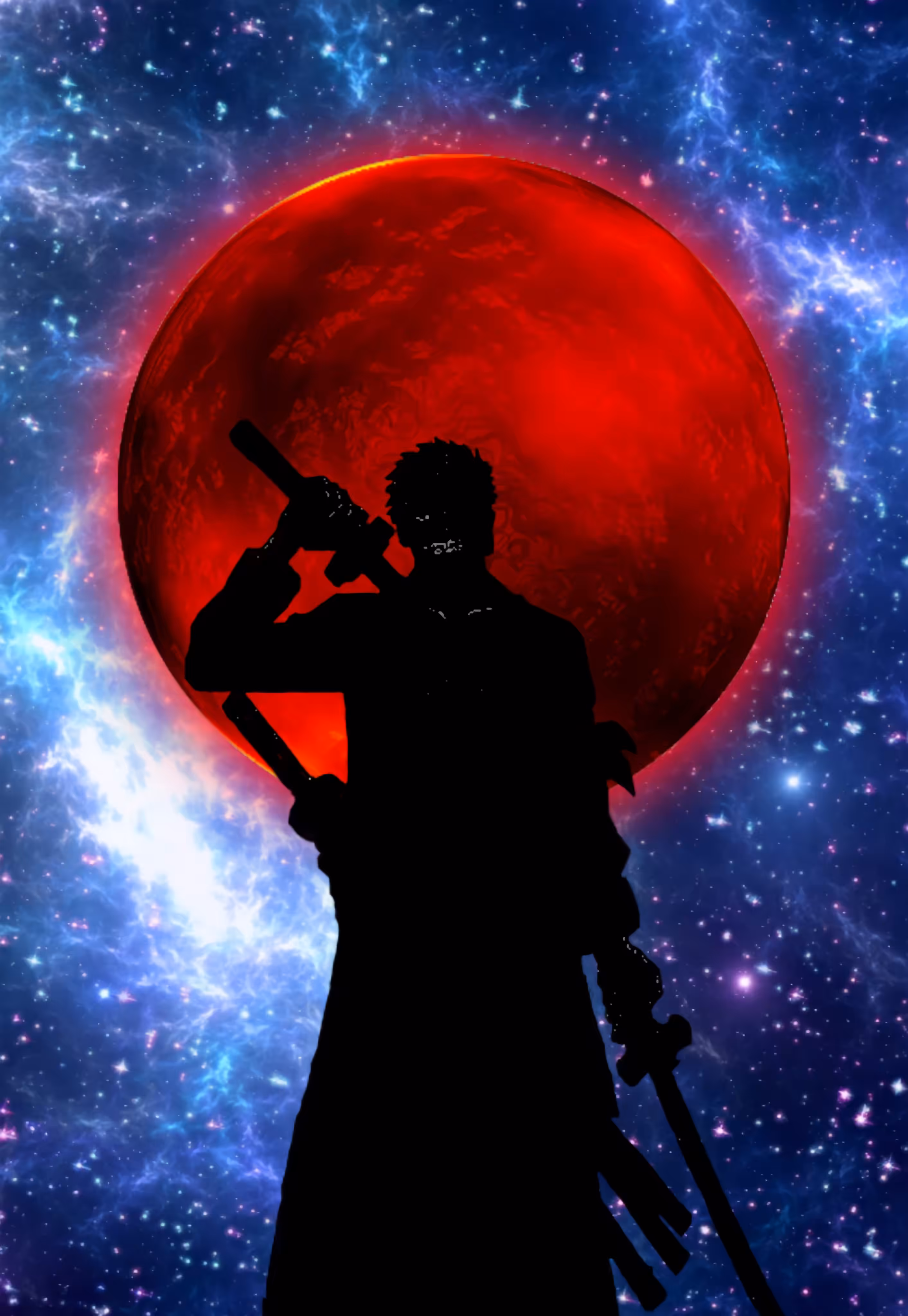 one piece anime silhouete