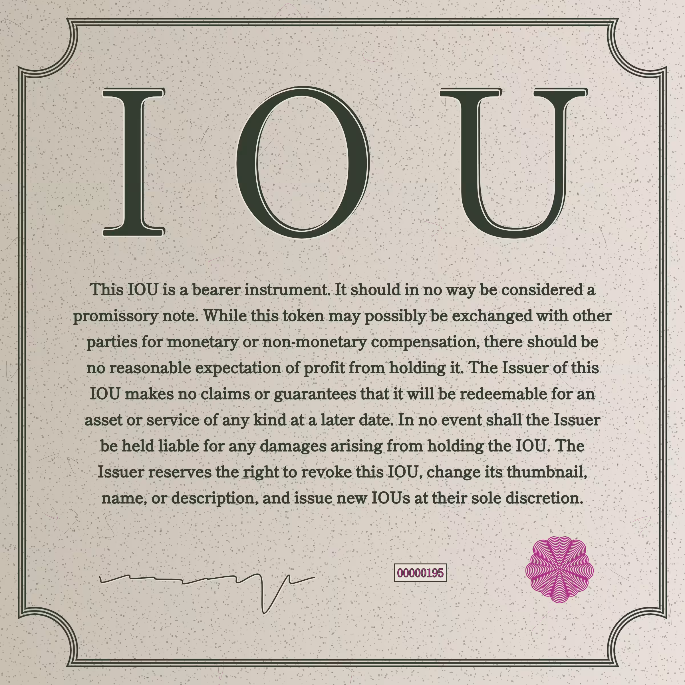 IOU #195
