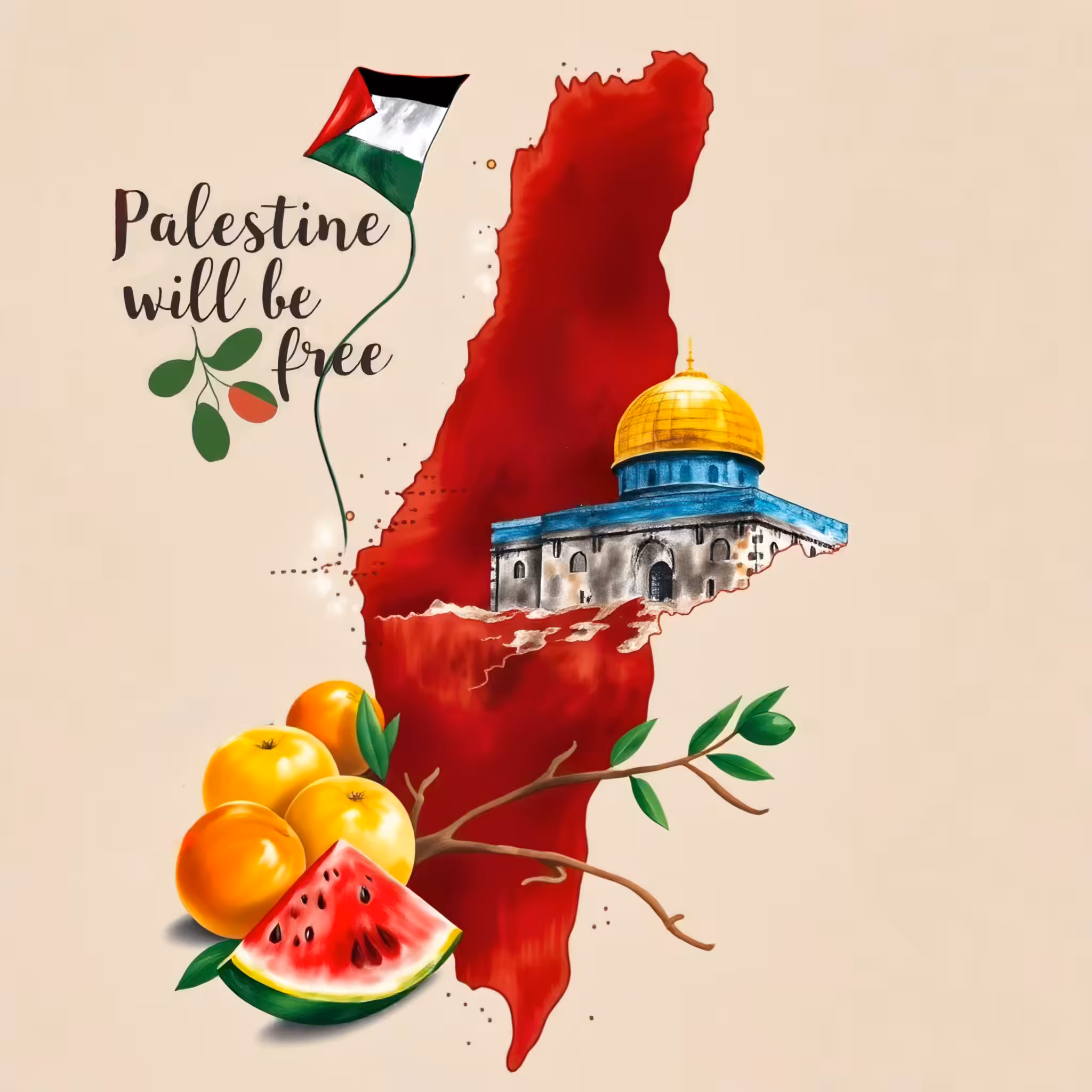 Art for Humanity Palestine : Freedom ✌️🕊